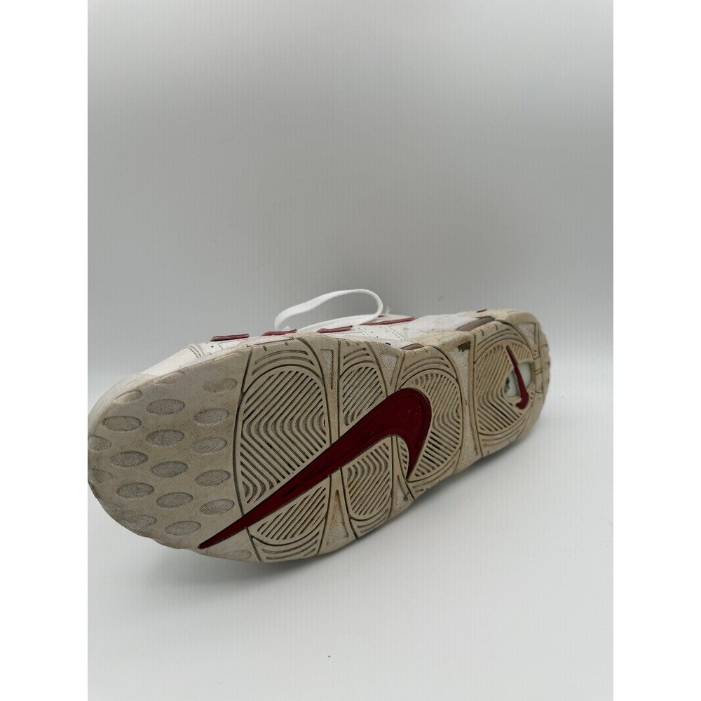 Size 12 - Nike Air More Uptempo White Varsity Red Outline 921948-102 - Picture 7 of 8
